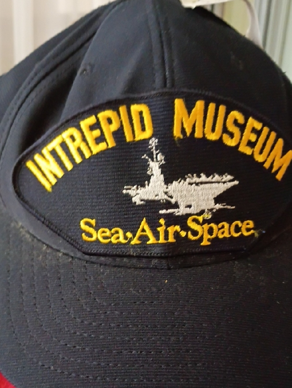 Intrepid Museum Sea Air Space Embroidered Cap - Navy & Yellow
